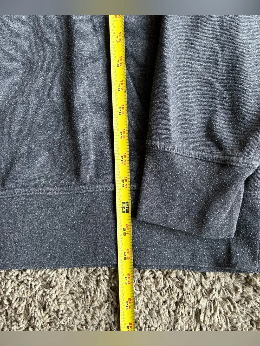 The North Face Hoodie Men Large Charcoal US Flag Freedom Patriotic Fleece Jacket